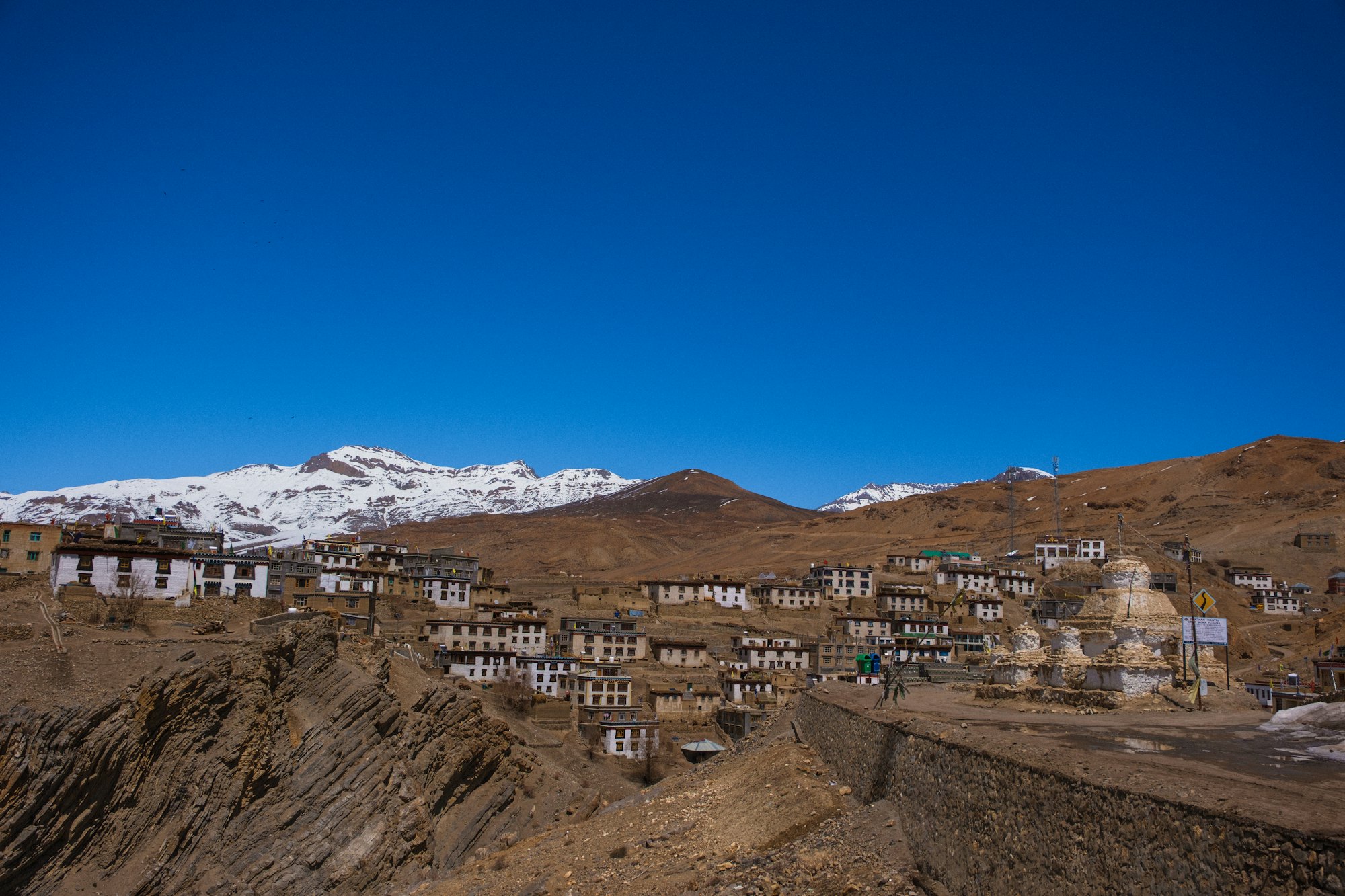 Mountain village on the high plateau of Upper Mustang